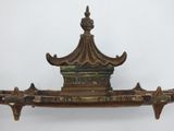 antique chinese brass incense burner with ornate decoration