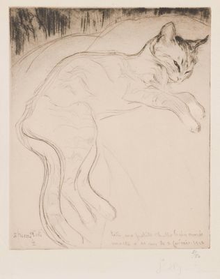 Louis Legrand (1863-1951) Titi ma petite chatte bien aimée /…