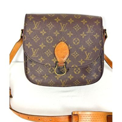 Sac à bandoulière Louis Vuitton en marron et beige clair