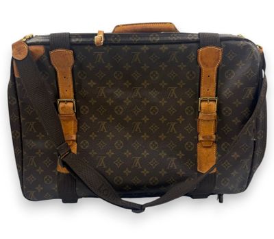 porte-documents en toile et cuir monogramme louis vuitton