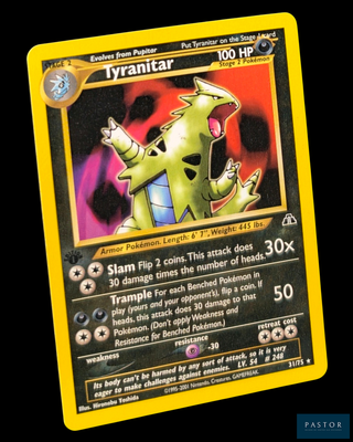 un gros plan d'une carte Pokémon représentant un dragon