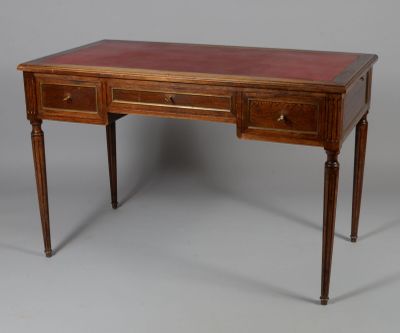 an image of a desk with two drawers on one side and a drawer on the other side