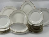 a lot of plates stacked on top of each other