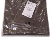 brown t - shirt wrapped in plastic on white background with price tag