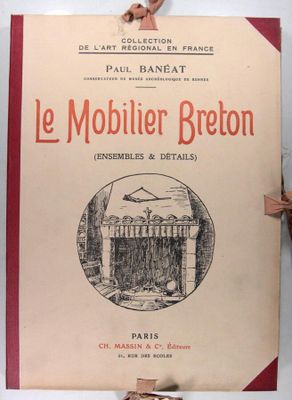 couverture française du livre « Le Mouilier breton », avec un dessin représentant un château en arrière-plan