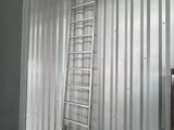 a ladder leaning up against a wall in a room