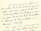 gros plan d'une lettre écrite à la main sur un morceau de papier