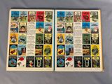 two pages of comic books with pictures of people and animals on them