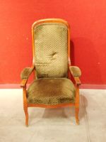 Fauteuil dit "Voltaire" en bois teinté. (photo 2)