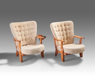 paire de fauteuils danois dans le style de Hans Wegner