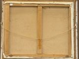 an old picture of a window with a rope hanging from it ' s side