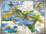 an old map of europe and the middle east with the names of the countries