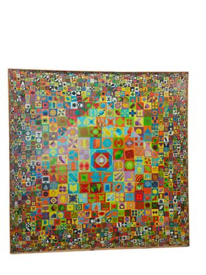 René MAINARD-BOUISSON (1939 - 2018) : "Cosmologie en carrés"…