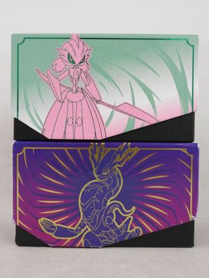 quelqu'un tient un étui à cartes sur lequel figure l'image d'une princesse