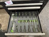many tools in the drawer of a tool box