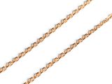 a close up of a gold chain on a white background
