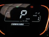 the dashboard of a car with a digital display on it