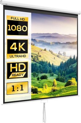 a projector screen with 4k ultra hd ready
