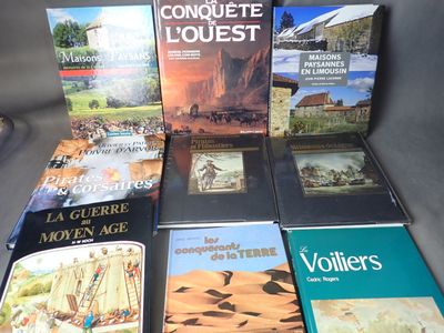 Lot de 9 volumes divers dont Maisons paysannes Limousin et C…