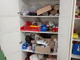 a closet with a lot of items in it