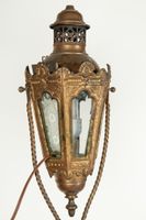 Paire de lanternes de procession hexagonales en laiton repou… (photo 4)