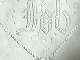 a close up of a piece of cloth with writing on it