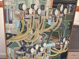 a picture of a painting of a machine on the floor
