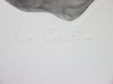 drawing of a cat with a caption written on it ' s face