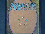a close up of the back of a card game case
