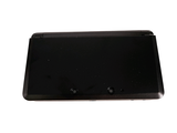 a black tablet computer sitting on top of a white table