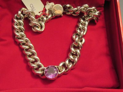 69.58 - Pianegonda, Collier EN Argent + Amethyste, Dans Son …