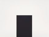 an image of a black and white painting on a white wall