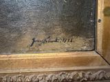 an image of a close up of a painting on a wall