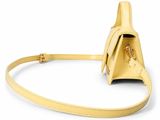 the mini triangle bag in yellow leather