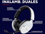 a close up of a pair of headphones on a blue background