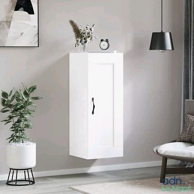 Armoire murale blanc 34,5x34x90 cm bois d'ingénierie VIDAXL …