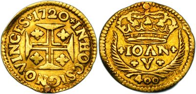 a gold coin with a crown on the front and a crown on the back
