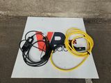 a sign that has a bunch of wires attached to it