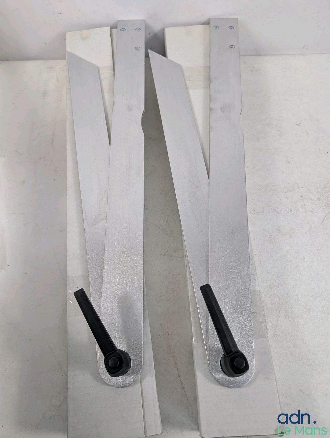 Lot de 2 fausses équerres en aluminium, 600 mm.