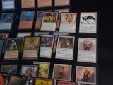 many cards on the table with a lot of them