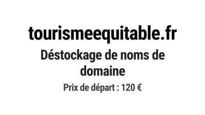Nom de domaine tourismeequitable.