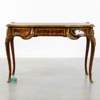 Un bureau ou « bureau plat », placage de palissandre, richem… (photo 3)
