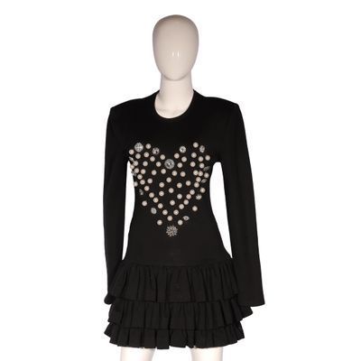 a mannequin dress with a heart design on the front