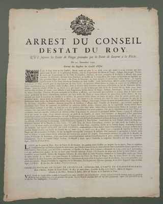 [PLACARD] Arrest du Conseil d'Estat du Roy, qui suprime les …