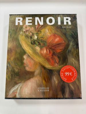 the cover of renoir magazine with a painting of a woman wearing a hat