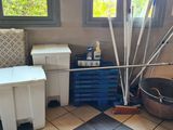 a lot of items that are on the floor in the room