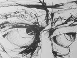 drawing of a man with glasses and a hat with a bird on his head