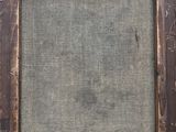 an oil painting of a brown frame with a brown background