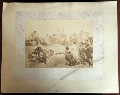 une photo représentant un dessin d'un groupe de personnes