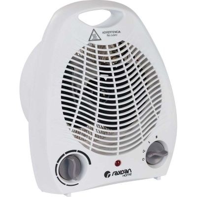 un gros plan d'un radiateur électrique blanc sur fond blanc